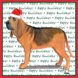 Bloodhound Happy Howlidays Text - Adult Unisex Long Sleeve T-Shirt