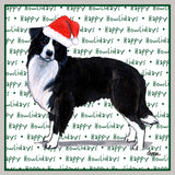 Border Collie Happy Howlidays Text - Adult Unisex Crewneck Sweatshirt