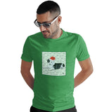 Border Collie Puppy Happy Howlidays Text - Adult Unisex T-Shirt