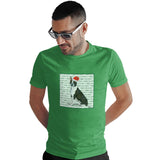Boston Terrier Happy Howlidays Text - Adult Unisex T-Shirt