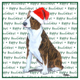 Bull Terrier Happy Howlidays Text - Women's V-Neck T-Shirt