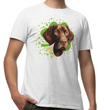 Big Clover St. Patrick's Day Labrador Retriever (Chocolate) - Adult Unisex T-Shirt