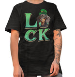 Big LUCK St. Patrick's Day Dachshund - Adult Unisex T-Shirt