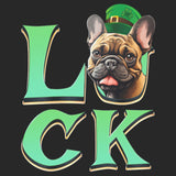 Big LUCK St. Patrick's Day French Bulldog (Fawn) - Adult Unisex T-Shirt