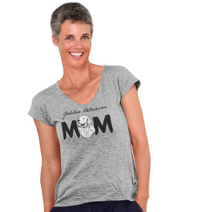 Golden Retriever Breed Mom - Women's V-Neck T-Shirt