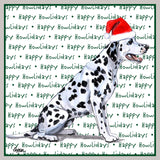 Dalmatian Happy Howlidays Text - Adult Unisex Crewneck Sweatshirt