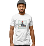 Doberman Pinscher Happy Howlidays Text - Adult Unisex T-Shirt
