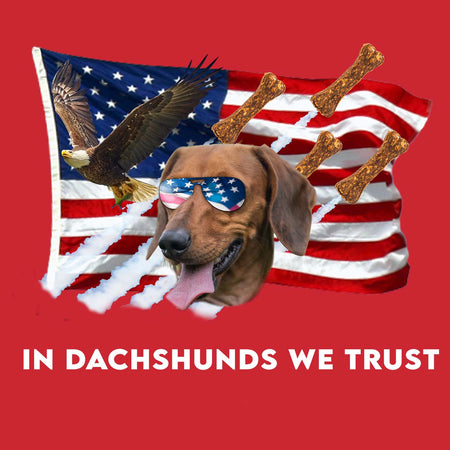 In Dachshunds We Trust - Adult Unisex T-Shirt