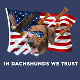 In Dachshunds We Trust - Adult Unisex Crewneck Sweatshirt
