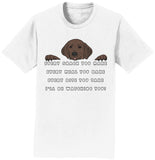 Every Snack You Make Chocolate Lab - Adult Unisex T-Shirt