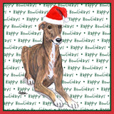 Greyhound Happy Howlidays Text - Adult Unisex T-Shirt