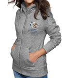 GRFR Main Logo Left Chest - Women's Full-Zip Hoodie Sweatshirt