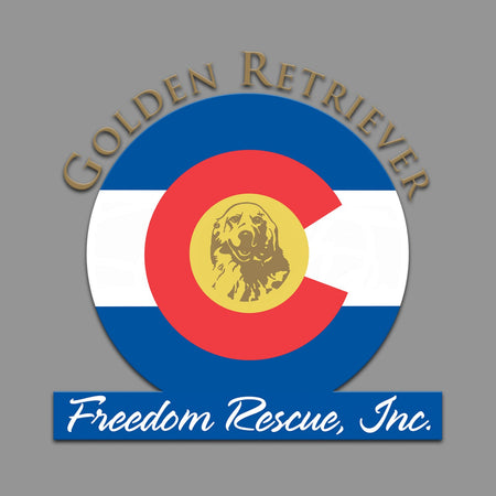 Golden Retriever Freedom Rescue Colorado Flag Logo - Left Chest - Women's Full-Zip Hoodie Sweatshirt