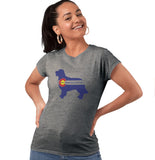 GRRR Golden Silhouette - Women's Tri-Blend T-Shirt