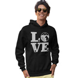 GRRR Big Love Logo - Adult Unisex Hoodie Sweatshirt