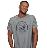 GRRSWF Bandana Dog Sketch Logo - Adult Unisex T-Shirt