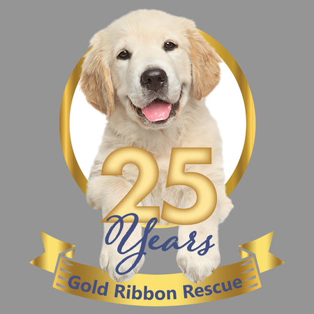 Gold Ribbon 25 Years Puppy - Adult Tri-Blend T-Shirt