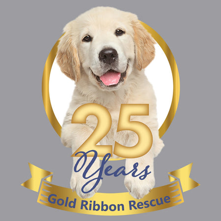 Gold Ribbon 25 Years Puppy - Adult Unisex Long Sleeve T-Shirt