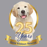 Gold Ribbon 25 Years Puppy - Adult Unisex Crewneck Sweatshirt
