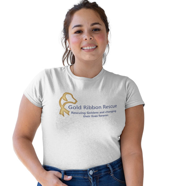 Gold Ribbon Logo - Women's Tri-Blend T-Shirt