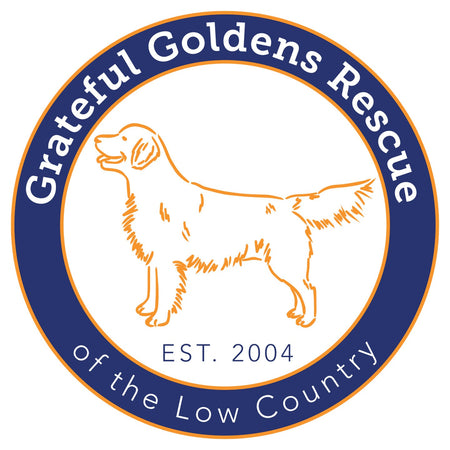 Grateful Golden Rescue Outline Logo - Adult Unisex T-Shirt
