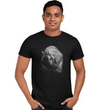 Horse on Black - Adult Unisex T-Shirt