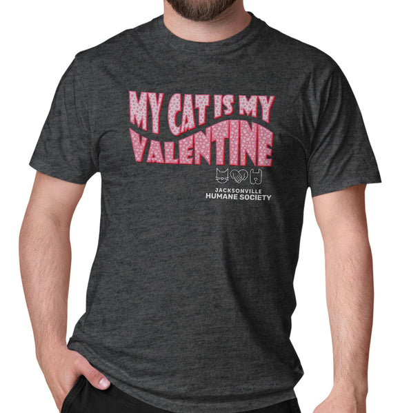 JHS My Cat Is My Valentine - Adult Unisex T-Shirt