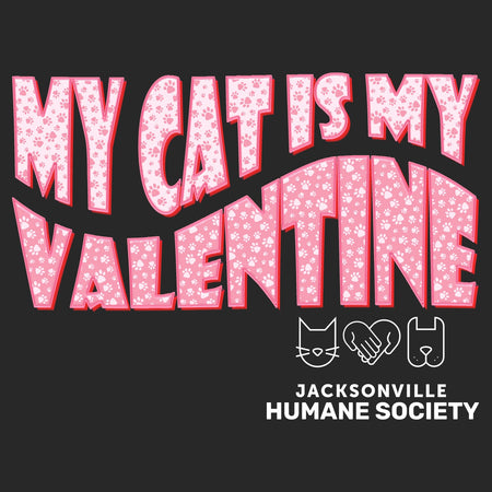 JHS My Cat Is My Valentine - Adult Unisex Crewneck Sweatshirt