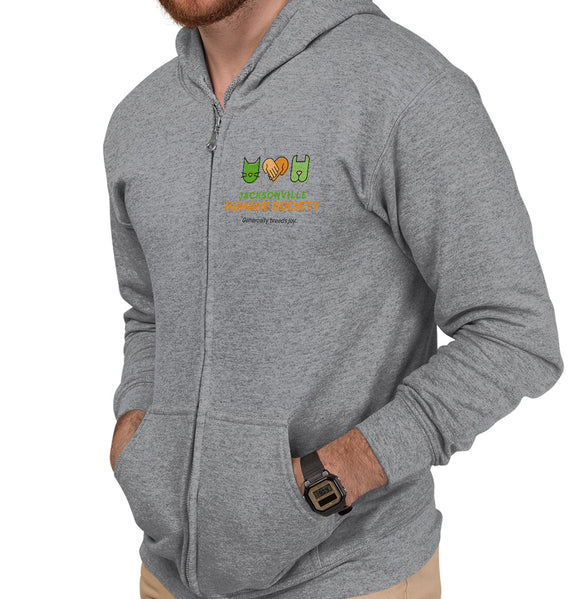 JHS Generosity Breeds Joy - Adult Unisex Full-Zip Hoodie Sweatshirt