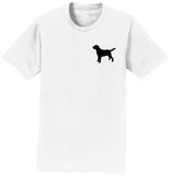 Labrador Silhouette Small - Adult Unisex T-Shirt