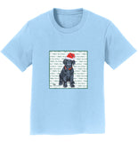 Black Labrador Retriever Puppy Happy Howlidays Text - Kids' Unisex T-Shirt