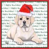 Yellow Labrador Retriever Puppy Happy Howlidays Text - Kids' Unisex T-Shirt