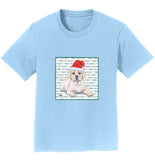 Yellow Labrador Retriever Puppy Happy Howlidays Text - Kids' Unisex T-Shirt