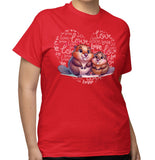 Beaver Love Heart - Adult Unisex T-Shirt