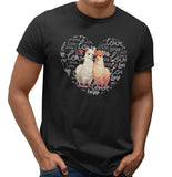 LLama Love Heart - Adult Unisex T-Shirt