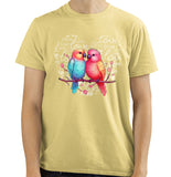 Lovebird Love Heart - Adult Unisex T-Shirt