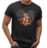 Tiger Love Heart - Adult Unisex T-Shirt