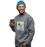 Mastiff Happy Howlidays Text - Adult Unisex Crewneck Sweatshirt