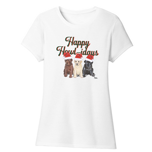 Happy Howlidays - Women's Tri-Blend T-Shirt