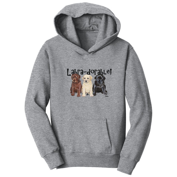 Labra-dorable Three Puppies - Kids' Unisex Hoodie Sweatshirt