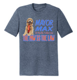 Mayor Max The Paw is the Law - Adult Tri-Blend T-Shirt