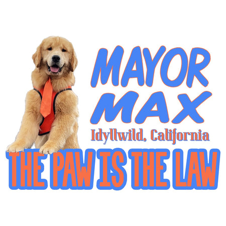 Mayor Max The Paw is the Law - Women's V-Neck T-Shirt