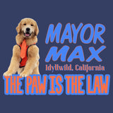 Mayor Max The Paw is the Law - Adult Unisex Long Sleeve T-Shirt