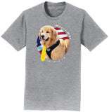 Mayor Max USA Flag Circle - Adult Unisex T-Shirt