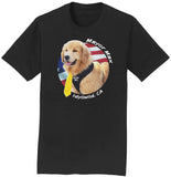 Mayor Max USA Flag Circle - Adult Unisex T-Shirt