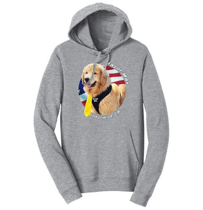 Mayor Max USA Flag Circle - Adult Unisex Hoodie Sweatshirt