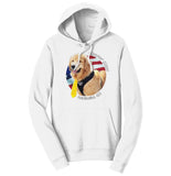 Mayor Max USA Flag Circle - Adult Unisex Hoodie Sweatshirt