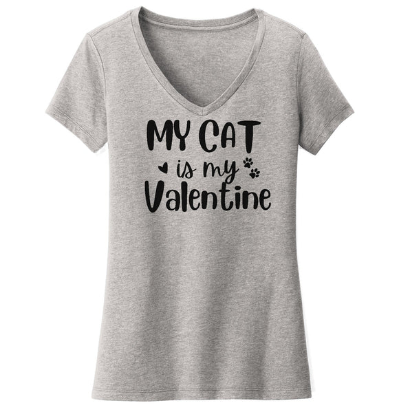 My Cat Valentine - Women's V-Neck T-Shirt