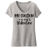 My Golden Valentine - Women's V-Neck T-Shirt