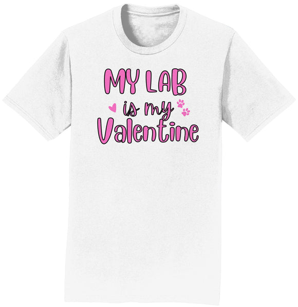 My Lab Valentine - Adult Unisex T-Shirt